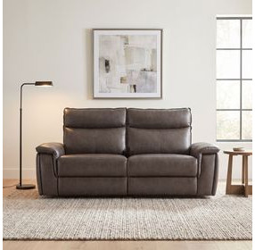 Maroni Dark Brown Power Double Reclining Loveseat with Power Headrests