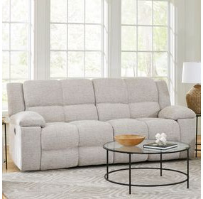 Buster Opal Taupe 90" Reclining Sofa