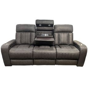 Equinox Mercury 86" Power Reclining Sofa With Drop Down Table