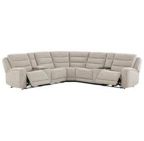 Felix Mari Fawn 6 Piece Modular Zero Gravity Power Reclining Sectional with USB Charging