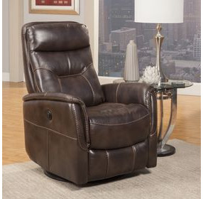Gemini Truffle Power Swivel Recliner