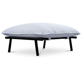 Morgan White Upholstered Outdoor Rectangular Ottoman