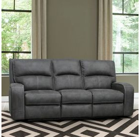 Polaris Slate Performance Fabric 85" Power Reclining Sofa