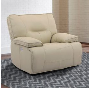Spartacus Oyster Power Recliner with Power Headrest
