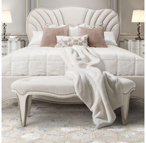 London Place Creamy Pearl 57" Bed Bench