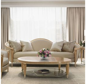 Villa Cherie Caramel 99" Sofa
