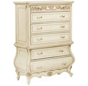 Platine de Royale Champagne 6 Drawer Chest