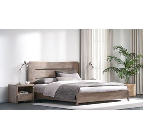 Zest Brown Queen Panel Bed