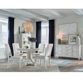 Willowbrook Egg Shell White 66" Extendable Oval Dining Table