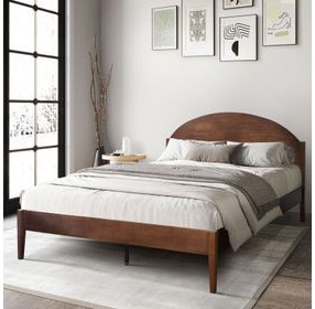Rowland Walnut Queen Platform Bed