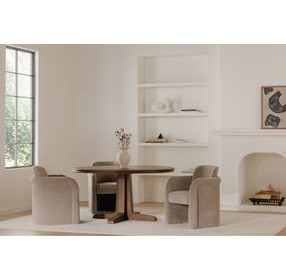 Mesto Taupe Upholstered Dining Chair