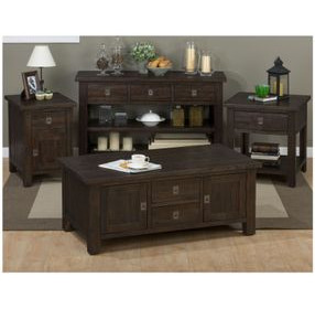 Kona Grove Chocolate Dark Brown Storage Cocktail Table