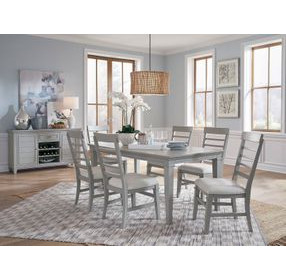 Charleston Harbor Gray 90" Extendable Rectangular Dining Table