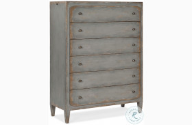Ciao Bella Time Worn Gray Six Drawer Chest