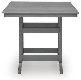 Ross Cove Dark Gray 42" Square Outdoor Counter Height Dining Room Set