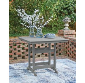 Ross Cove Dark Gray 42" Square Outdoor Counter Height Dining Table