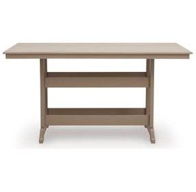 Sandy Dune Medium Brown 72" Rectangular Outdoor Counter Height Dining Room Set