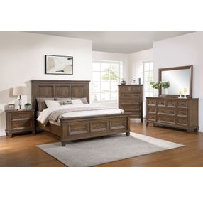 Mariana Mocha 2 Drawer Nightstand with USB Charging