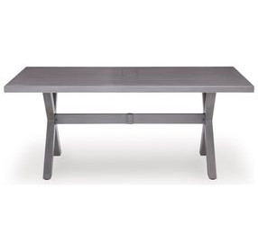 Dillon Beach Gray 71" Rectangular Outdoor Dining Room Set