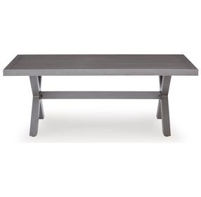 Dillon Beach Gray Rectangular Outdoor Occasional Table Set