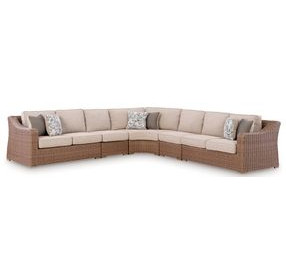 Revare Beach Beige 5-Piece Outdoor Modular Sectional