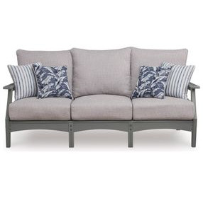 Lone View Bay Gray Performance Fabric Outdoor Living Room Set