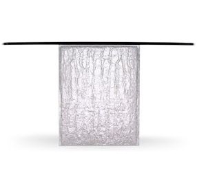 Arctic Clear Round Dining Table