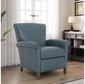 Phoebe Santa Fe Ocean Leather Push Thru The Arms Recliner