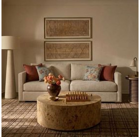 Portsmouth Sand Textured Chenille Sofa