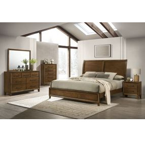 Ballard Walnut Rectangular Dresser Mirror