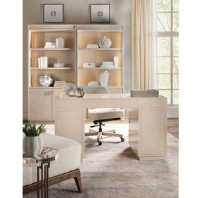 Marlowe Polished Limestone Bookcase