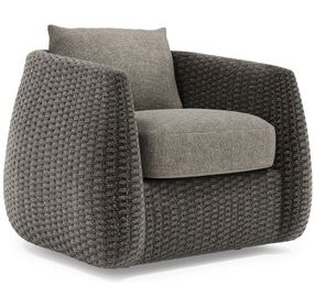 Sarene Gray Upholstered Outdoor Accent Chair