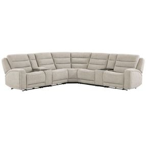 Felix Mari Fawn 7 Piece Modular Zero Gravity Power Reclining Sectional with USB Charging