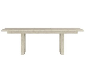 Cotiere Cream Linen Extendable Rectangular Dining Room Set