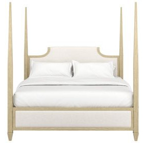 Eave Sundrenched Oak and Ivory Upholstered Panel Bedroom Set