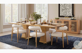 Nolan Natural Wood 98" Dining Room Set