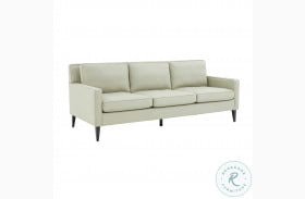 Luna Stone Gray Eco-Leather Sofa