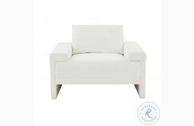 Maeve Pearl White Accent Chair