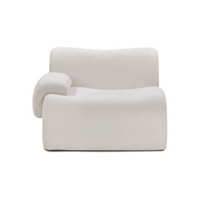 Zenith Cream Upcycled Fabric LAF Corner Chair