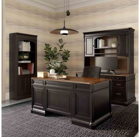 Roanoke Black 66" Executive Desk