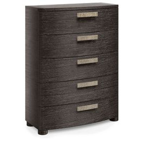 Geneve Brown Tall 5 Drawer Chest