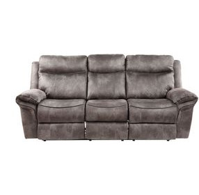 Nashville Gray 88" Manual Reclining Living Room Set