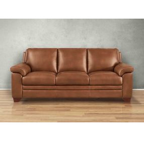 Ironvale Nutmeg Leather 84" Sofa