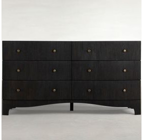 Princeton Cerused Forest Black 6 Drawer Dresser