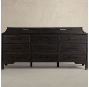 Alexandra Cerused Forest Black 11 Drawer Dresser