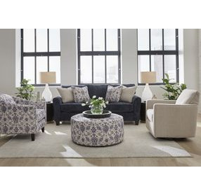 Wowza Navy Limbu Queen 88" Sleeper Sofa