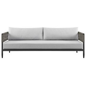 Alegria Light Gray 84" Outdoor Conversation Set
