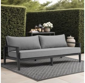 Cayman Dark Gray Outdoor 80" Sofa