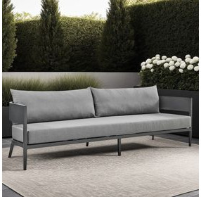 Menorca Dark Gray Outdoor 94" Sofa