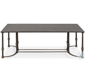 Arezzo Grey And Oil Rubbed Bronze Coffee Table